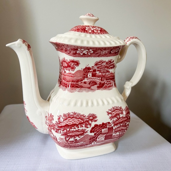 Copeland Spode's Tower China Coffee Pot with Lid - Older Backstamp - Picture 1 of 10